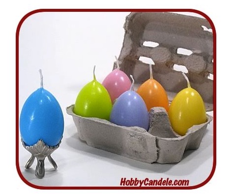 Candele-uovo per una Pasqua colorata!